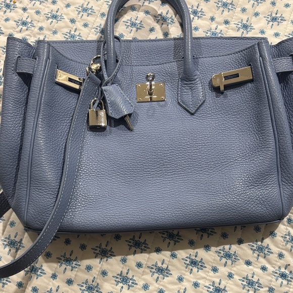 Teddy Blake Handbags - Teddy Blake Buti Cary Elegant Blue Leather Handbag (no longer available online)